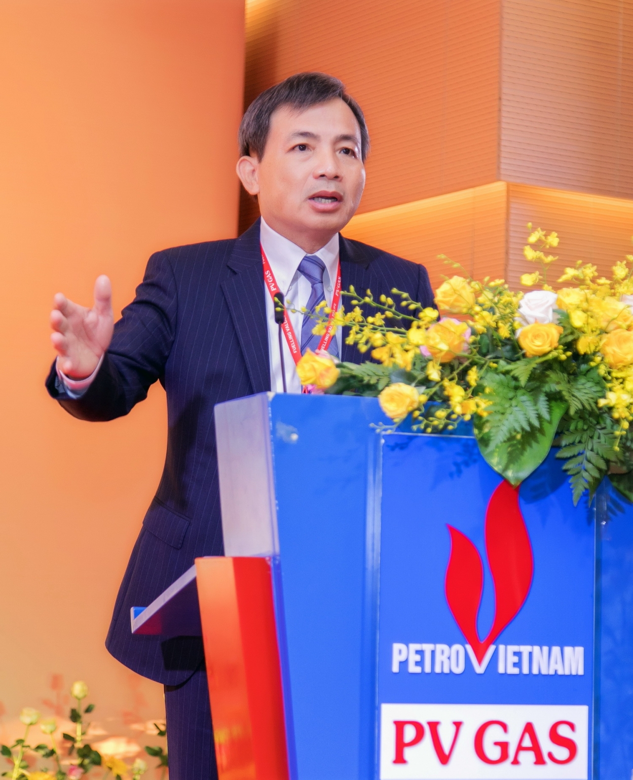 Ông Nguyễn Sinh Khang – Chủ tịch HĐQT PV GAS phát biểu tại buổi lễ
