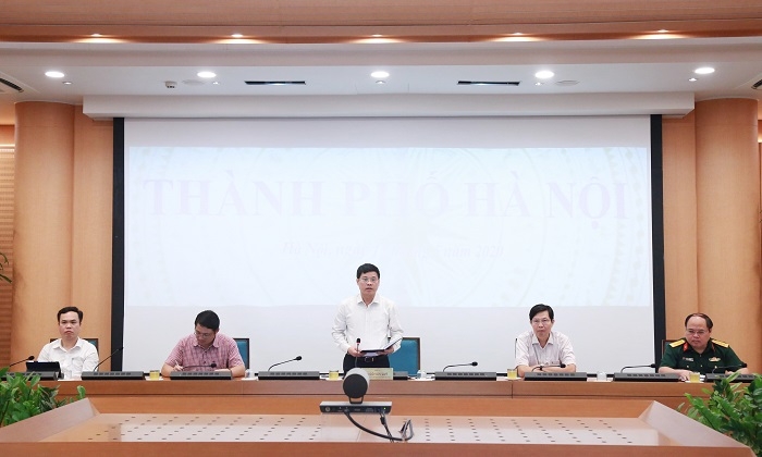 Phó Chủ tịch UBND thành phố Hà Nội Ngô Văn Quý phát biểu tại cuộc họp