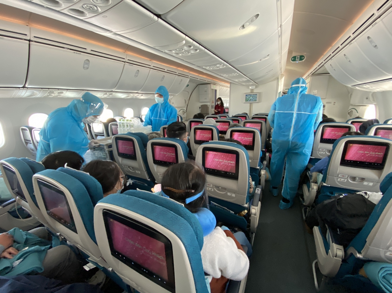 Vietnam Airlines thực hiện 2 chuyến bay đưa công dân Việt Nam tại Hoa Kỳ và Châu Âu hồi hương