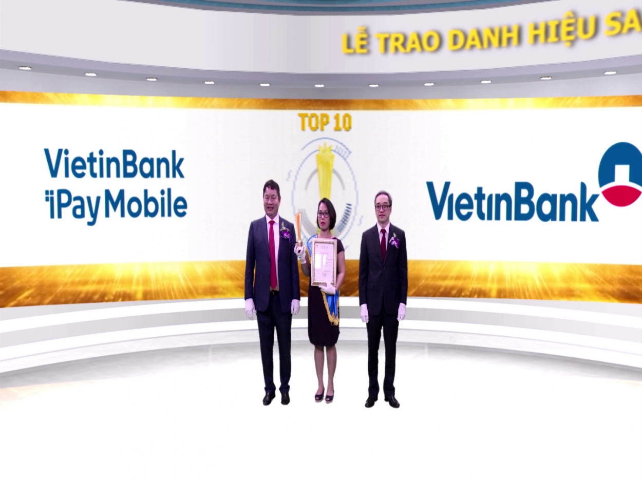 Hai sản phẩm ngân hàng điện tử của VietinBank liên tiếp đạt Danh hiệu Sao Khuê