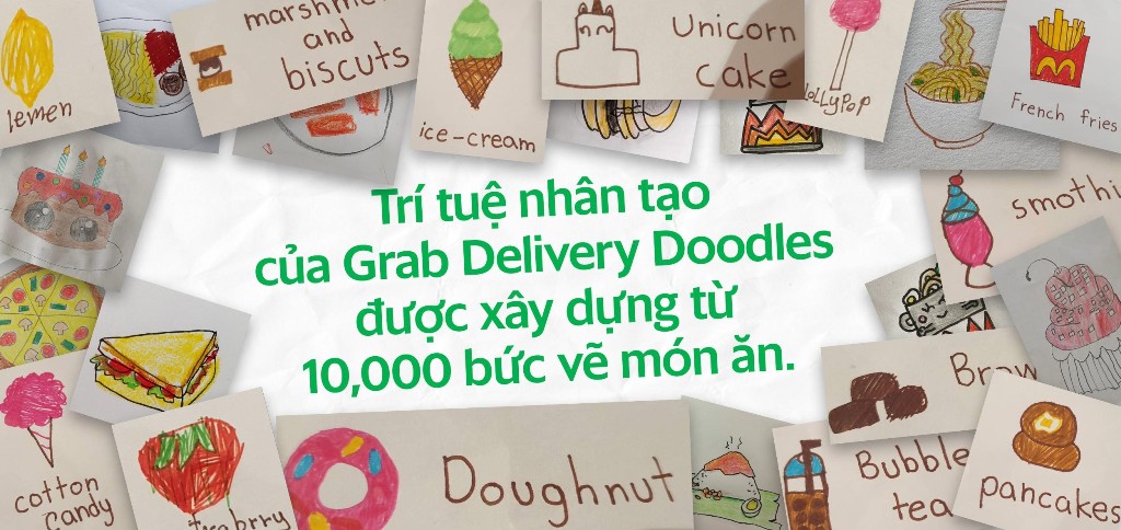 Delivery Doodles trên Grab là một mô hình máy học được xây dựng dựa trên công cụ Tensorflow.js