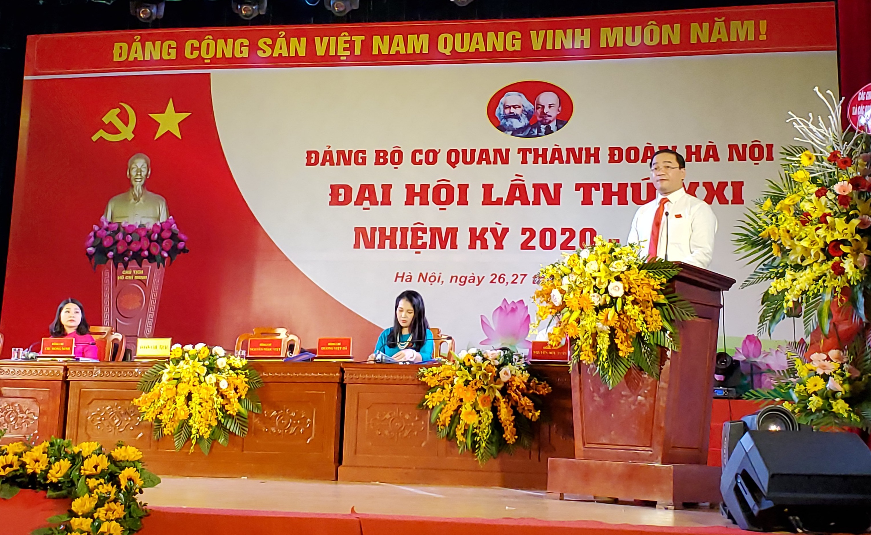 183 đại biểu bước vào phiên làm việc thứ hai  Đại hội Đảng bộ cơ quan Thành đoàn Hà Nội