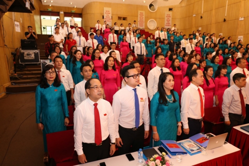 Các đại biểu tham dự Đại hội Đảng bộ cơ quan Thành đoàn Hà Nội