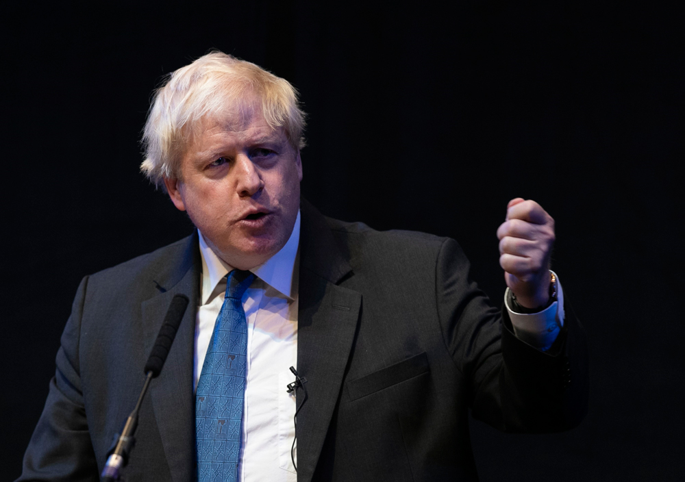 Cựu Ngoại trưởng Anh Boris Johnson tại hội nghị của đảng Bảo thủ ở Birmingham, ngày 2/10/2018. (Nguồn: AFP/TTXVN)
