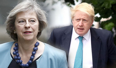 Bà Theresa May và ông Boris Johnson. (Nguồn: Getty Images)