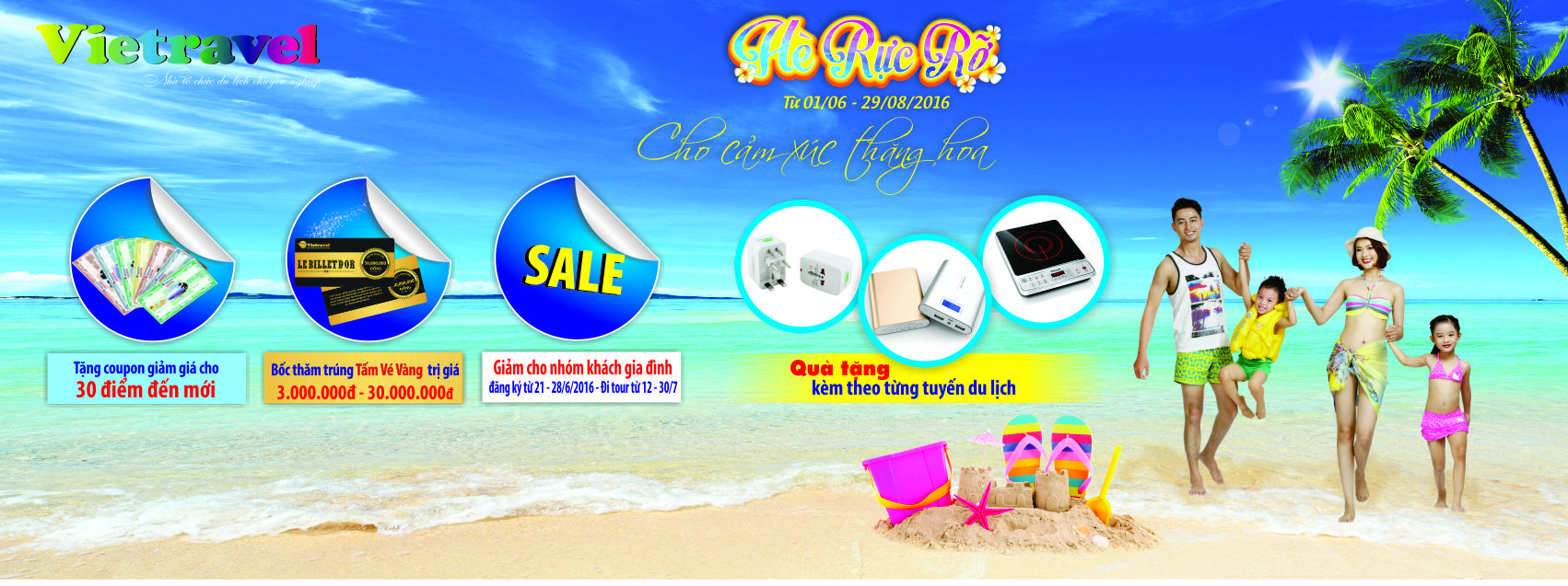 Du lịch Vietravel nhận khuyến mại 