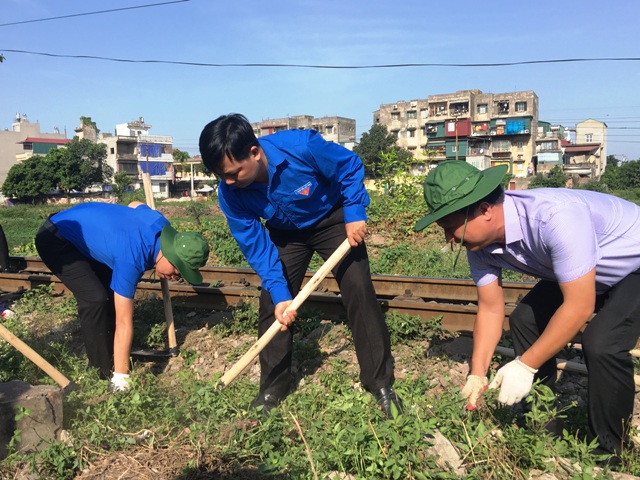 Huyện đoàn Thanh Trì ra quân Chiến dịch thanh niên tình nguyện Hè 2017