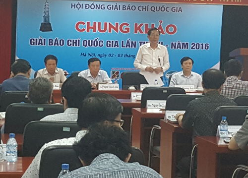 Chọn 7 giải A, 24 giải B, 39 giải C, 25 giải khuyến khích Giải Báo chí quốc gia