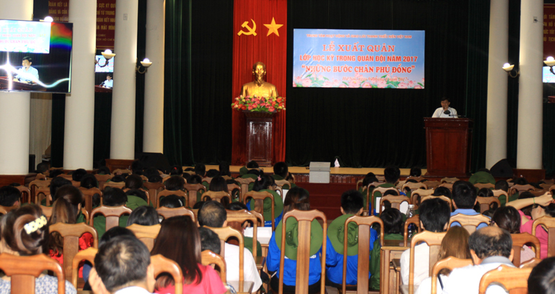 148 học viên tham gia chương trình “Học kỳ Quân đội” Những bước chân Phù Đổng 2017