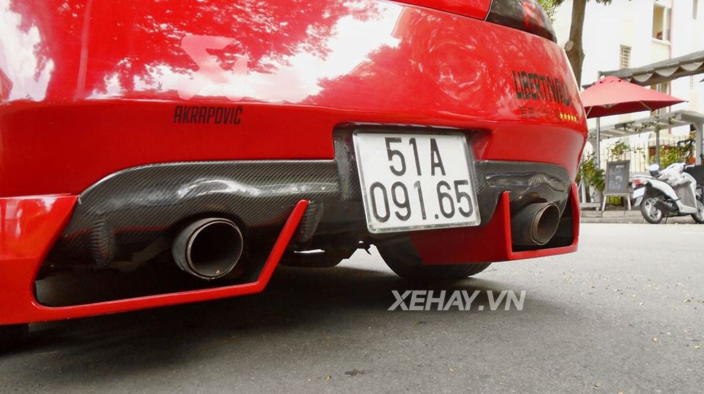 Infiniti G37 đỏ cuốn hút mọi ánh nhìn với phong cách Liberty Walk