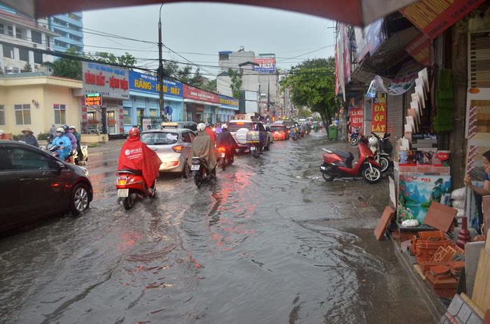 Hà Nội: Mưa to gió lớn khiến cành cây cổ thụ đổ làm 2 người bị thương