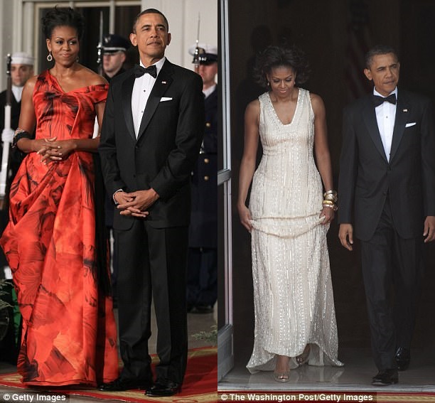 Bà Michelle “tố” ông Obama mặc đi mặc lại 1 bộ vest suốt…8 năm