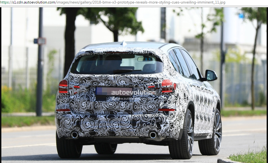 Nguyên mẫu thử nghiệm của BMW X3 2018 loại bỏ nhiều ngụy trang, chuẩn bị trình làng