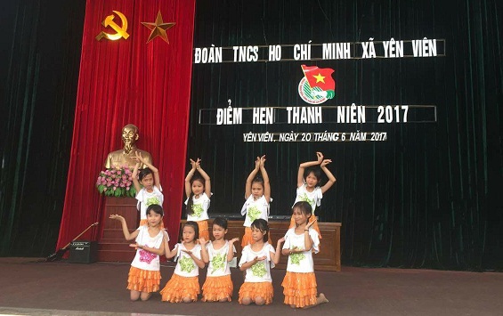 Điểm hẹn thanh niên Yên Viên: Sôi động và rực rỡ sắc màu