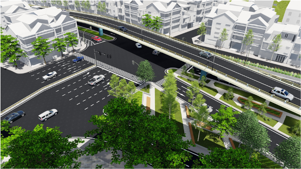 Hà Nội đầu tư gần 312 tỉ đồng xây dựng cầu vượt nút giao An Dương  - đường Thanh Niên