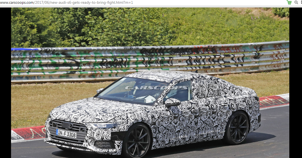 Audi S6 thế hệ mới lần đầu bị bắt gặp thử nghiệm tại Nurburgring