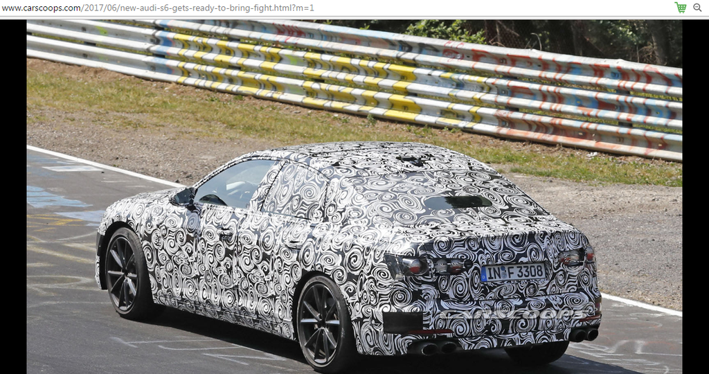 Audi S6 thế hệ mới lần đầu bị bắt gặp thử nghiệm tại Nurburgring