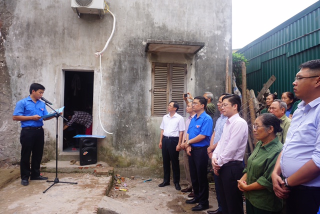 Quận đoàn Hoàng Mai xây nhà nhân ái nhân dịp kỷ niệm ngày Thương binh Liệt sỹ
