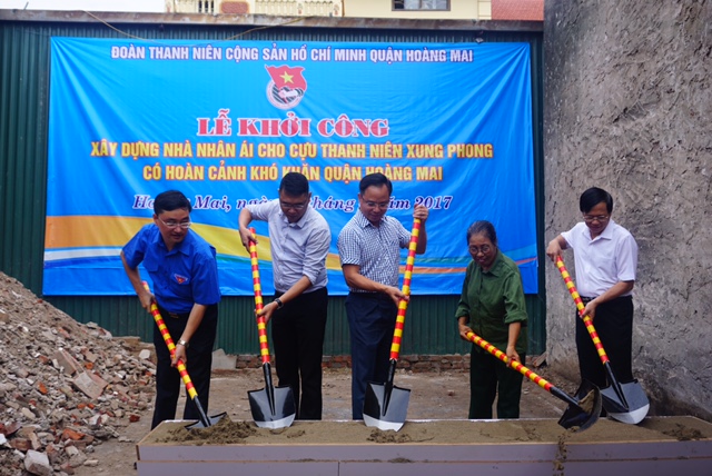 Quận đoàn Hoàng Mai xây nhà nhân ái nhân dịp kỷ niệm ngày Thương binh Liệt sỹ