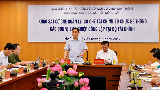 Khảo sát cơ chế quản lý, cơ chế tài chính của các đơn vị sự nghiệp công lập