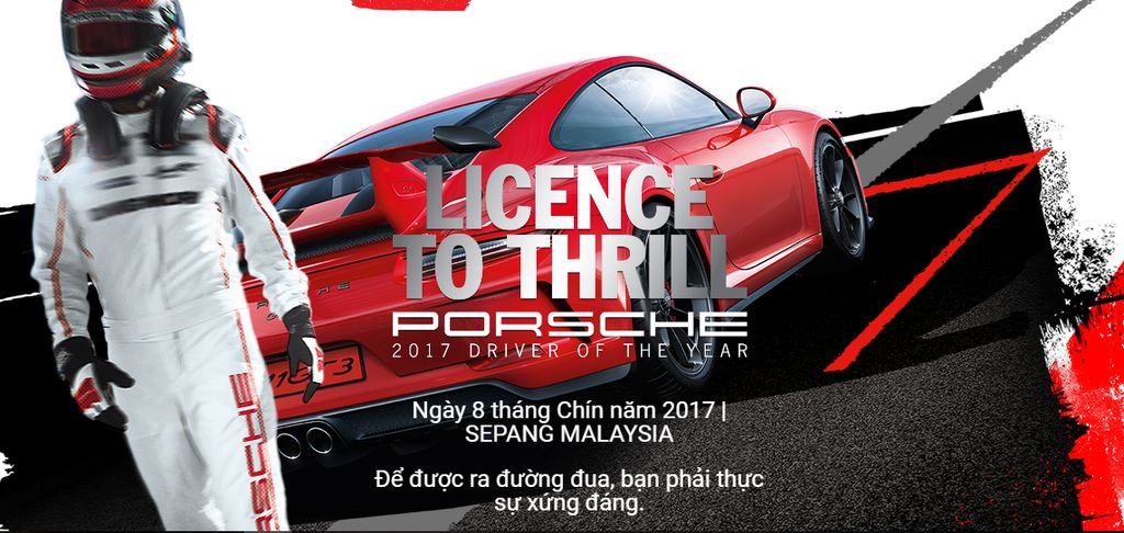Sẵn sàng bùng nổ cùng chương trình “Licence to Thrill” của Porsche Châu Á Thái Bình Dương
