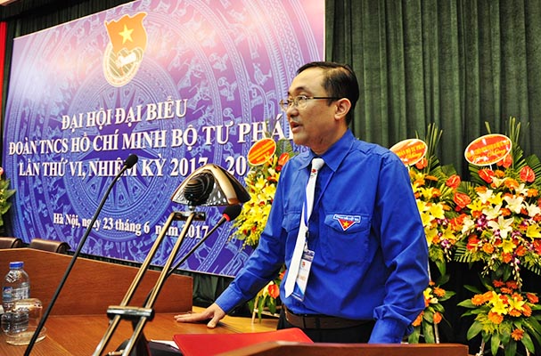 Đồng chí Hồ Quang Huy được bầu là Bí thư Đoàn Bộ Tư pháp nhiệm kỳ mới