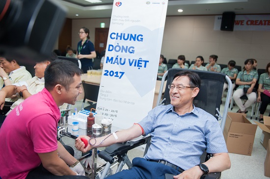 Dự kiến 17.000 nhân viên Samsung sẽ tham gia hiến máu tình nguyện