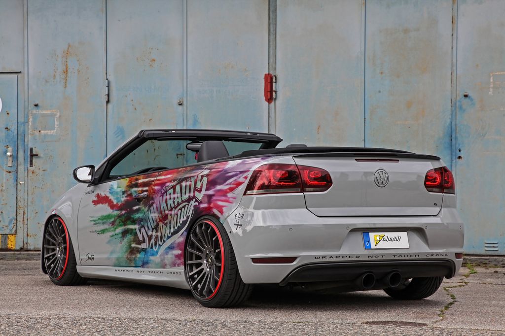 Volkswagen Golf VI R Convertible nổi bật với bộ vành của Schmidt