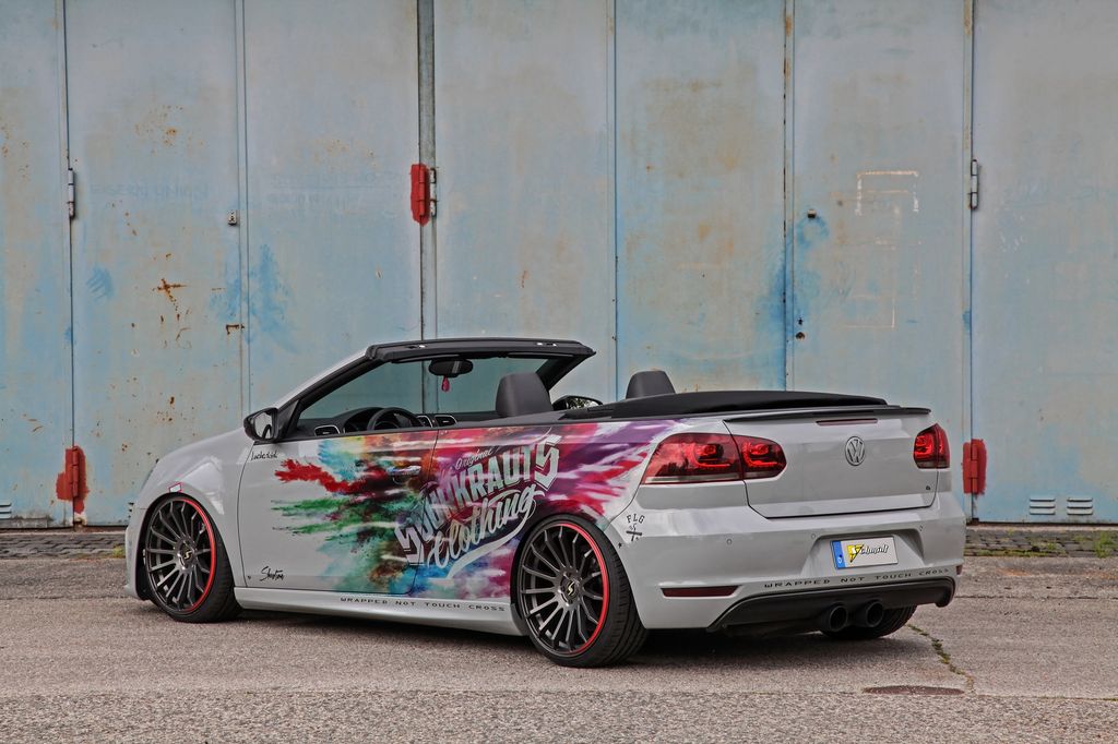 Volkswagen Golf VI R Convertible nổi bật với bộ vành của Schmidt