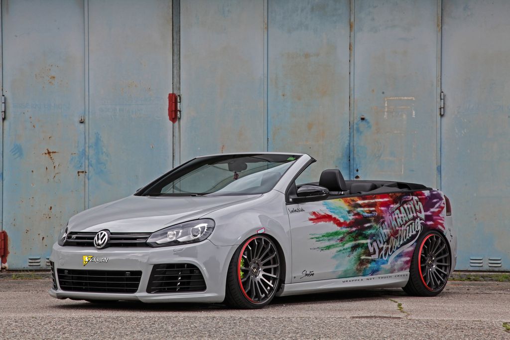 Volkswagen Golf VI R Convertible nổi bật với bộ vành của Schmidt