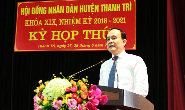 Khai mạc Kỳ họp thứ 5 HĐND huyện Thanh Trì khóa XIX