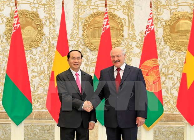 Tuyên bố chung của Chủ tịch nước Trần Đại Quang và Tổng thống Belarus Alexander Lukashenko