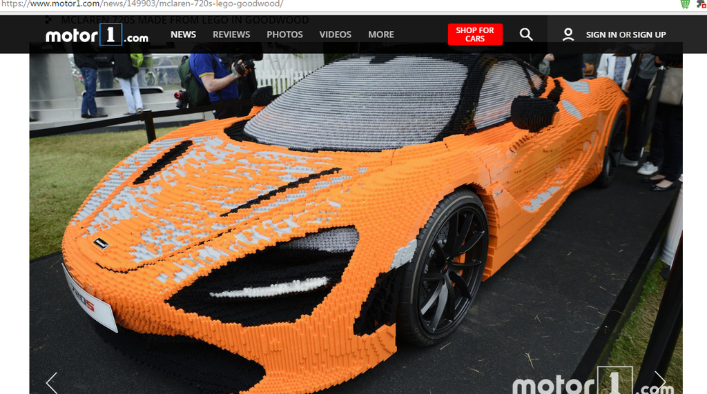 Phiên bản Lego của McLaren 720S gây ấn tượng mạnh tại Lễ hội Tốc độ