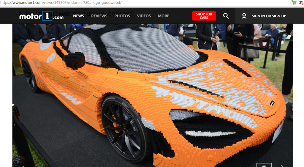Phiên bản Lego của McLaren 720S gây ấn tượng mạnh tại Lễ hội Tốc độ