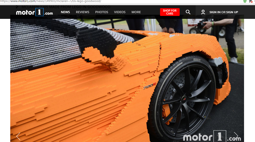 Phiên bản Lego của McLaren 720S gây ấn tượng mạnh tại Lễ hội Tốc độ
