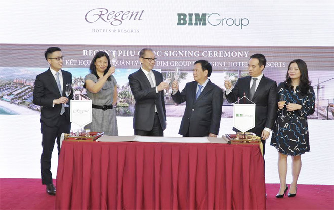 Regent và Bim Group ký kết hợp đồng quản lý dự án Regent Phu Quoc