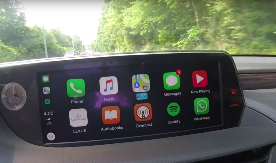 Lexus ES 2019 hoàn toàn mới sẽ là chiếc Lexus đầu tiên tương thích với Apple CarPlay