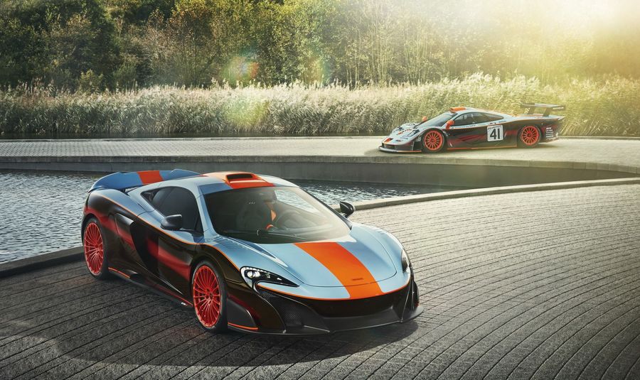 Chiêm ngưỡng McLaren 675LT mặc áo Gulf Racing F1 GTR Longtail