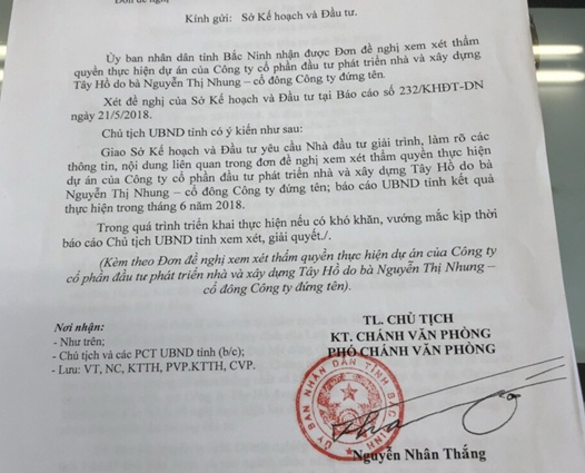 Phó Chánh văn phòng UBND tỉnh Bắc Ninh ra văn bản trái luật