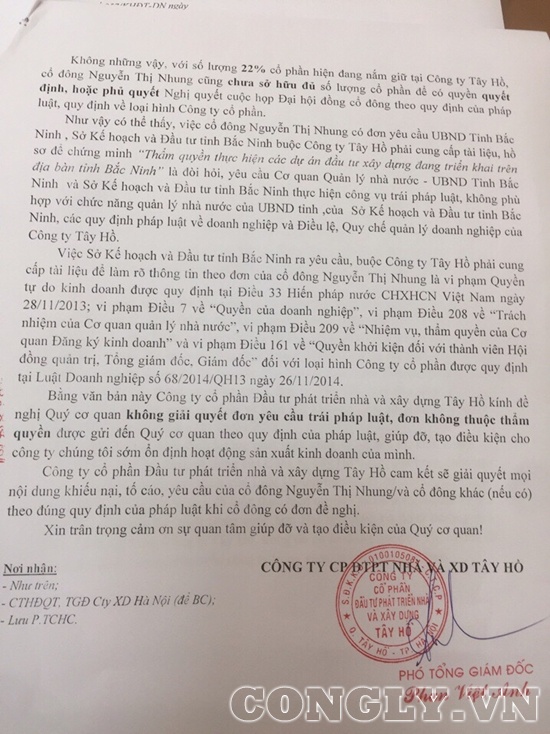 Phó Chánh văn phòng UBND tỉnh Bắc Ninh ra văn bản trái luật