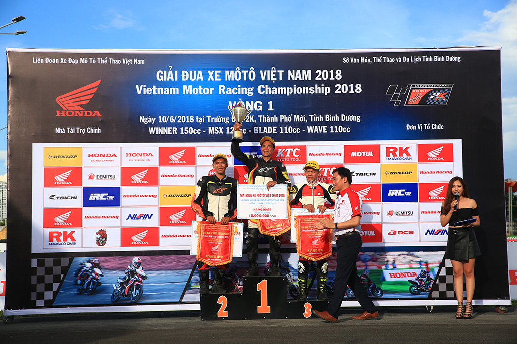 [Vietnam Moto Racing Championship 2018] Tường thuật chặng 1, hạng mục Winner 150cc