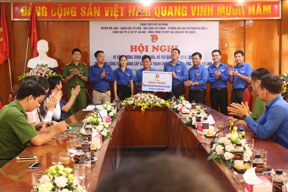 Hỗ trợ nâng cấp sân chơi thanh thiếu nhi huyện Mê Linh
