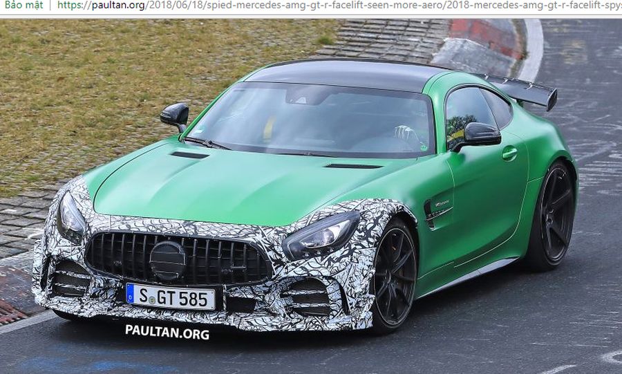 Phiên bản nâng cấp của Mercedes-AMG GT R chạy thử nghiệm với bodykit khí động học hơn ?