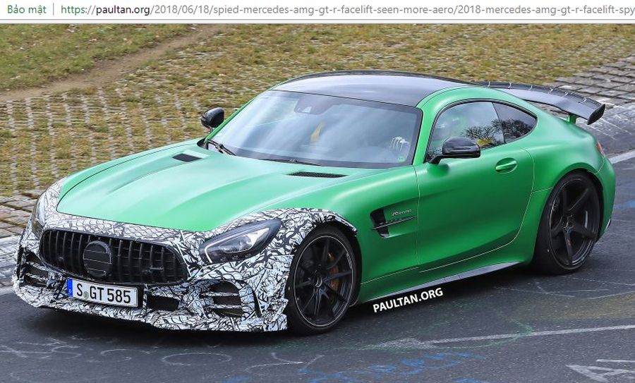 Phiên bản nâng cấp của Mercedes-AMG GT R chạy thử nghiệm với bodykit khí động học hơn ?