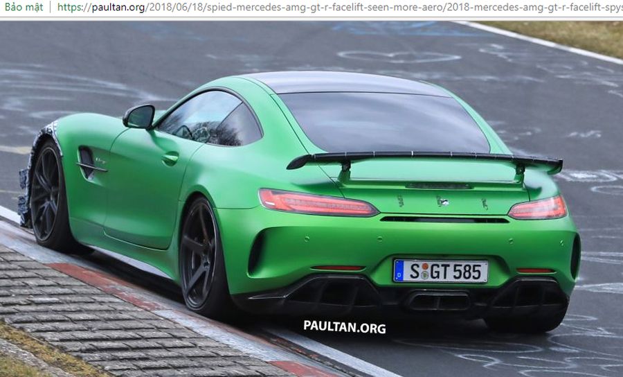 Phiên bản nâng cấp của Mercedes-AMG GT R chạy thử nghiệm với bodykit khí động học hơn ?