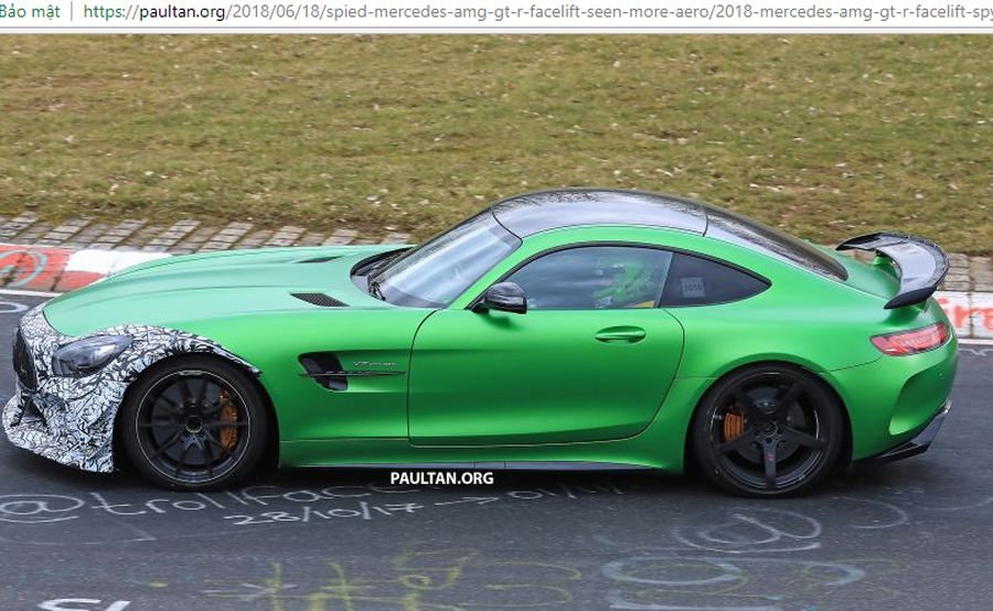 Phiên bản nâng cấp của Mercedes-AMG GT R chạy thử nghiệm với bodykit khí động học hơn ?