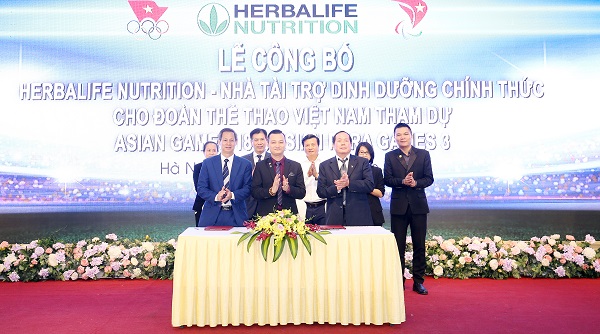 Herbalife tài trợ  đoàn thể thao Việt Nam dự ASIAD và Asian Para Games 2018