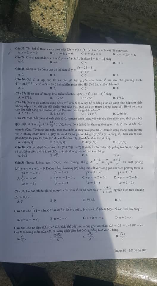 Thí sinh cả nước kết thúc bài thi môn Toán THPT Quốc gia 2018
