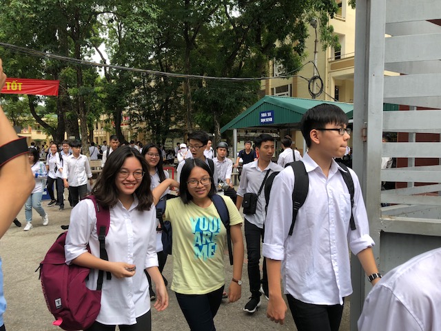 Kết thúc ngày thi thứ nhất kỳ thi THPT Quốc gia 2018