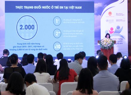 2,4 triệu USD hỗ trợ phòng chống đuối nước trẻ em Việt Nam